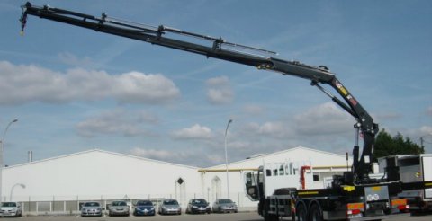 6x4 plateau grue